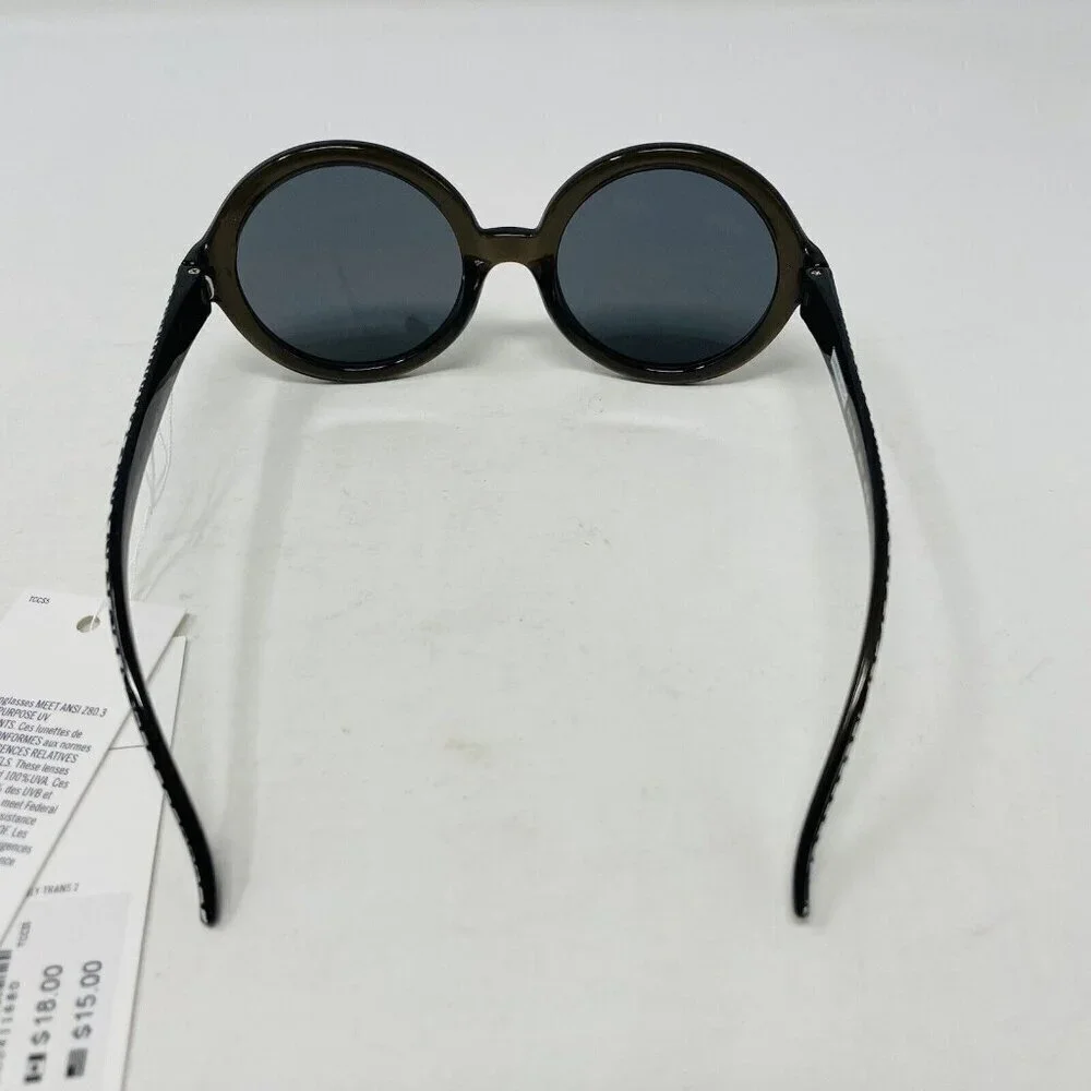 Janie and Jack Youth Girls Size 4 Years + Round Sunglasses with Diamond Print